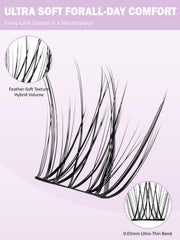 Molly Magic Venus Lash Clusters 0.03mm invisible band for subtle edges