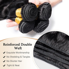 Moluxeu 12A body wave bundles 22 inch showcased for versatile styling and fullness