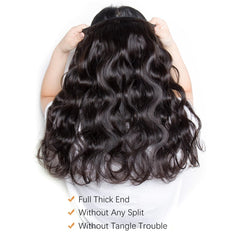 Moluxeu 12A body wave bundles 26 inch offering long, natural-looking volume