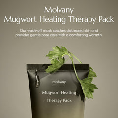 Molvany Mugwort Heating Mask warming action prepares skin for detox