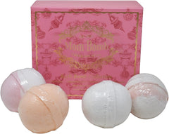 Mom Bomb Mistletoe Kisses bath bomb in gift set delivers seasonal aroma for a relaxing bath.
