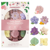 Momcozy rose shower steamer for a relaxing mood in the shower.
