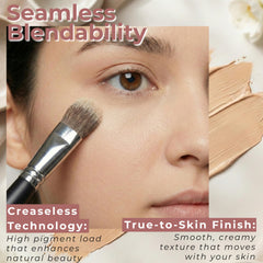 Applying Bright Eyed Concealer to cover blemishes and spots.