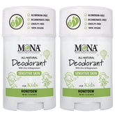 MONA Honeydew Kids Deodorant 2-pack front view for everyday freshness