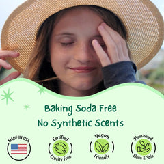 MONA travel-size honeydew deodorant pack ideal for school and sport days.