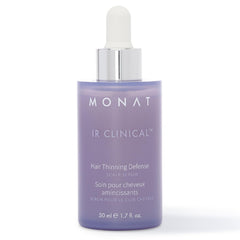MONAT IR Clinical Hair Thinning Defense bottle for scalp nourishment and fuller-looking hair.