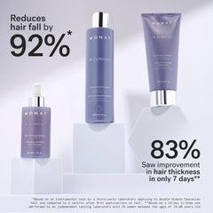 MONAT IR Clinical System Thickening Shampoo bottle promotes thicker-looking hair