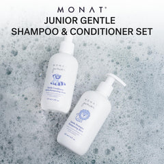 MONAT Junior tear-free formula bottle—gentle cleansing during bath time.