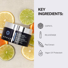 MONAT Replenish Masque pea extract infusion supports a healthy-looking mid-to-thick hair appearance.