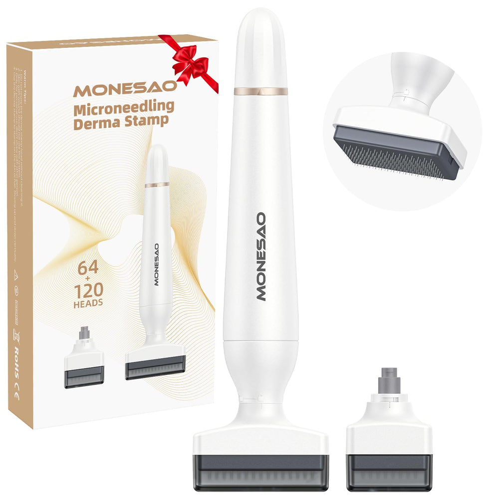 MONESAO Derma Stamp for the face improves skin texture and preps skin for serums.