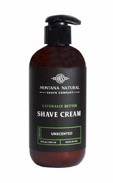 MNSC crème de rasage sans parfum dans une bouteille pompe, pratique pour doser facilement.