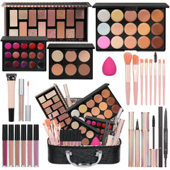 Moobirlet coffret maquillage complet offrant tout le nécessaire pour un look du jour.