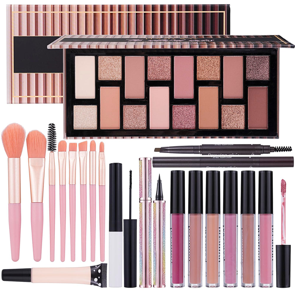 Moobirlet teen makeup kit packaging, all-in-one gift ready for beginners.
