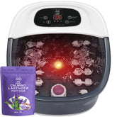 MoodRelish Foot Spa Heat Bubbles showing warming water for a soothing soak