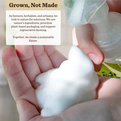 Label shows calendula and comfrey blend for soothing care