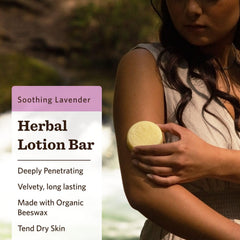Moon Valley Organics Moon Melt Bar calendula close-up highlights gentle soothing for dry skin.