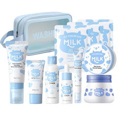 MOONGAZE Milk Skincare Set 11-1 hero image for a gentle daily routine on the go.