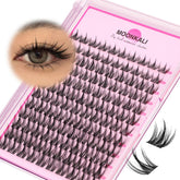 MOONKALI soft mink-like fiber lash clusters for lightweight comfort and all-day wear.