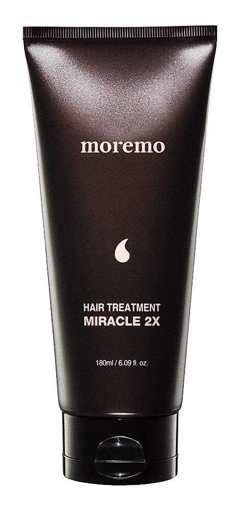 Moremo Hair Treatment Miracle 2X bottle pour for deep conditioning and smoother, shinier hair
