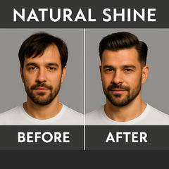 Morfose Barber Wax natural shine finish on styled hair.