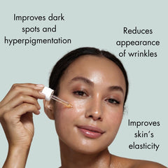 Morning Person Stem-C Serum drops application, smooth absorption