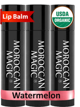 Moroccan Magic Watermelon Lip Balm Pack offers long-lasting lip hydration.