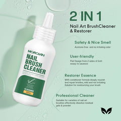 Morovan Brush Conditioner restores dry bristles and softness.