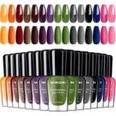 Morovan dark nail polish set bottles show the full shade range for versatile looks