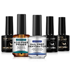 Morovan nail dehydrator-primer 15ml bottle ready for oil-free prep and adhesion