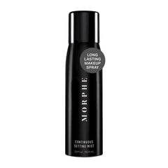 MORPHE Continuous Setting Mist bottle closeup showing design for precise application