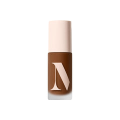 Morphe Lightform Dewy Foundation bottle close-up highlights hydrated, dewy skin
