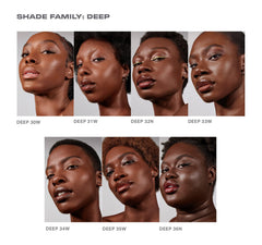 Morphe Lightform Dewy Foundation brush application with M101 for buildable coverage.
