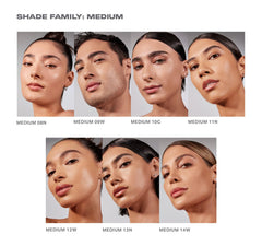 MORPHE Lightform Dewy Foundation swatch reveals natural radiance