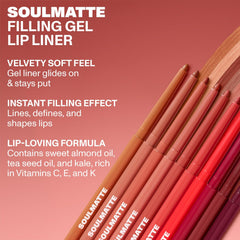 MORPHE Soulmatte with nourishing almond and tea seed oils for lip comfort