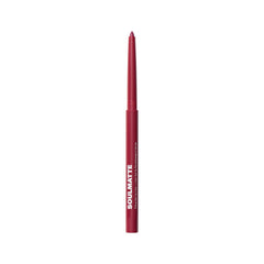 Morphe Soulmatte gel lip liner swatch shows defined shape and matte finish.