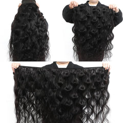 Mosari 22-inch body wave bundle close-up emphasizing durable, low-tangle texture for long wear.