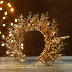 MOSTORY Flower halo crown elevates cosplay and photoshoots with a timeless, regal vibe.