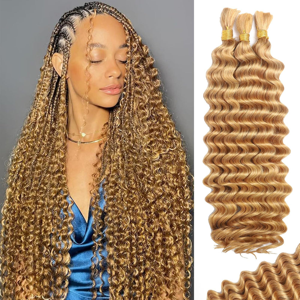 MOTFIN boho braiding hair 18in curly deep wave for long-lasting style.