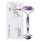 Mount Lai Amethyst Face Roller with large head for soothing massage and de-puffing