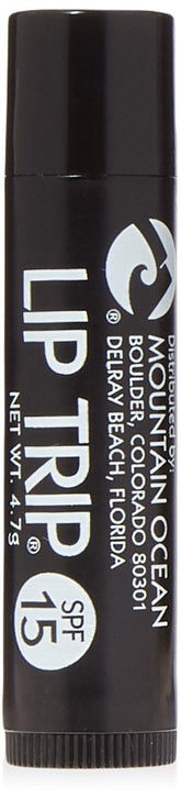 Mountain Ocean Lip Trip SPF 15 packaging front, compact lip care kit for moisture and sun protection