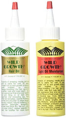 Mountaineer Brand Wild Growth Set hair oil bottle enhances shine and manageability