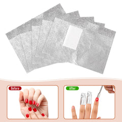 Mozeat Lens nail foil wrap on finger for efficient soak