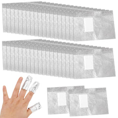 Mozeat Lens nail foil wrap close-up for quick gel polish removal at home