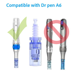 MPK ergonomic non-slip handle improves grip during at-home microneedling sessions.