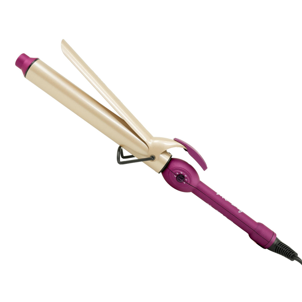 Mr Big Extra Long Curling Iron demonstrates long-hair pass for full coverage and faster styling.