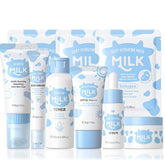 MrCuvaryas Milk Skincare Set toner bottle — gentle hydration for teen skin