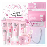 MrCuvaryas Sakura skincare set overview for a complete routine and glowing skin
