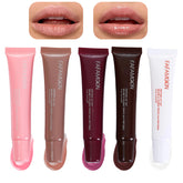 Mrettick 5 colors lip gloss swatches for versatile everyday looks.