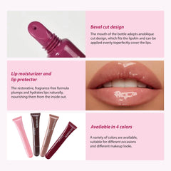Mrettick wet-look gloss delivers translucent hydration and shine.