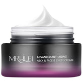 MRLILEI neck cream bottle highlights 4-in-1 care for neck and décolletage